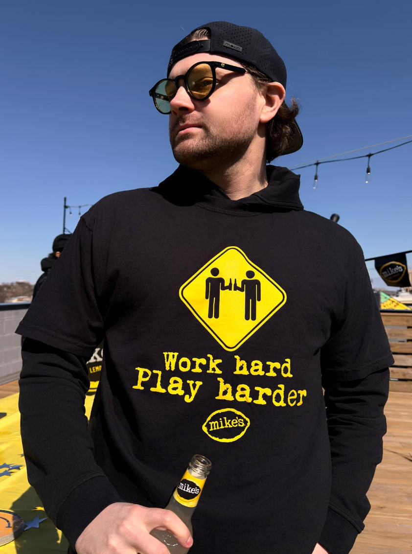 Work Hard Play Harder Black Tee
